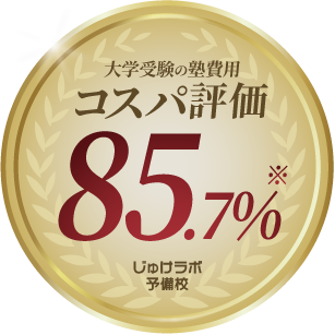 大学受験の塾費用コスパ評価85.7%