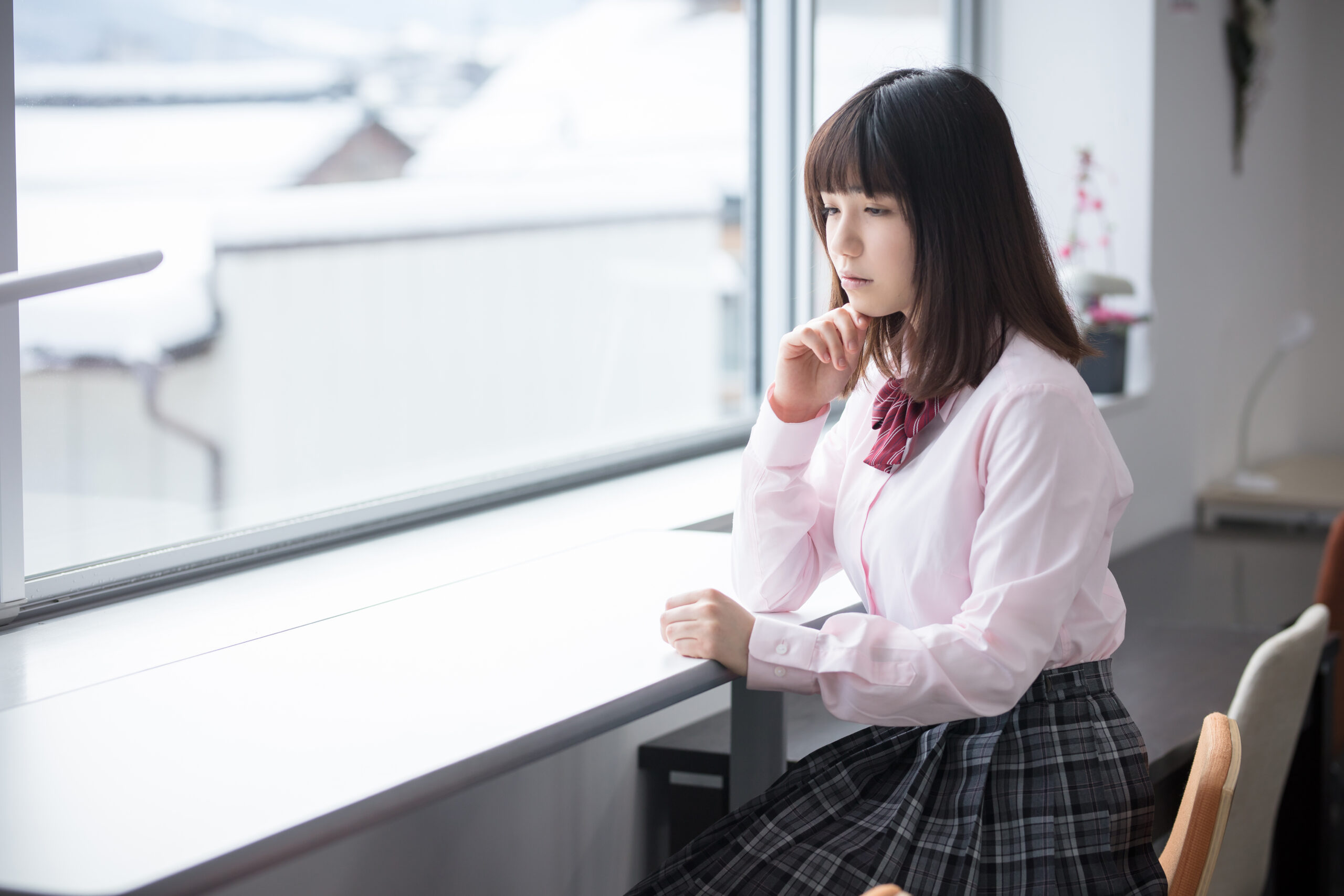 スカート 座る セール 制服