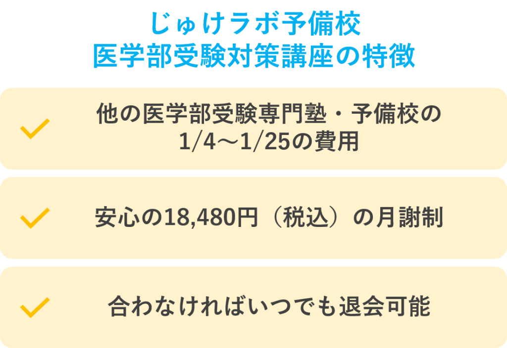 じゅけラボ予備校の医学部受験対策講座