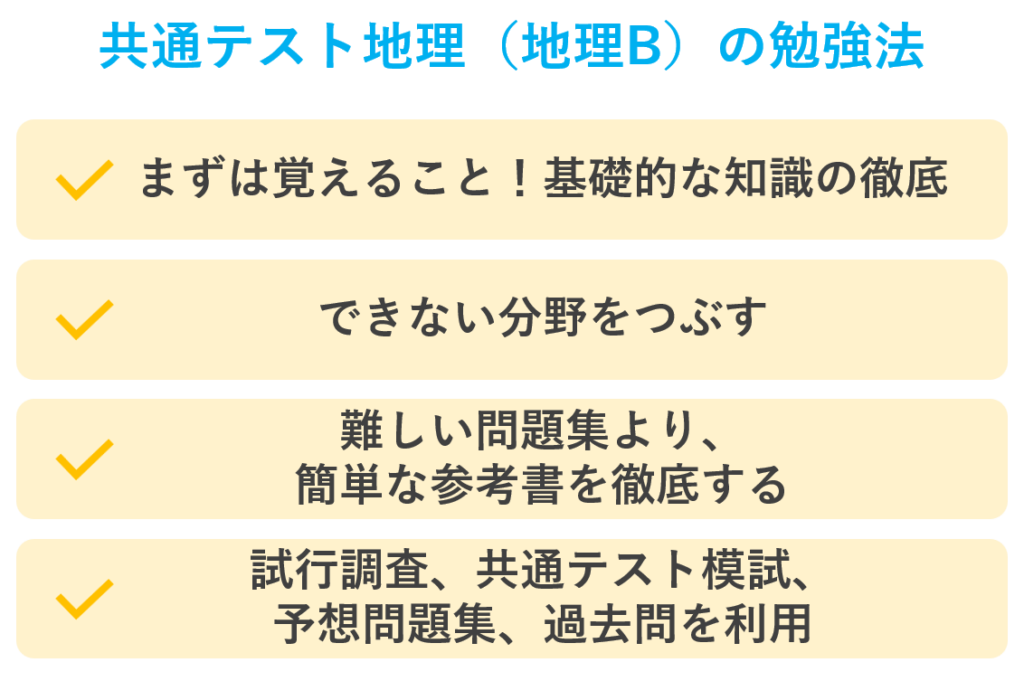 共通テスト地理の勉強法