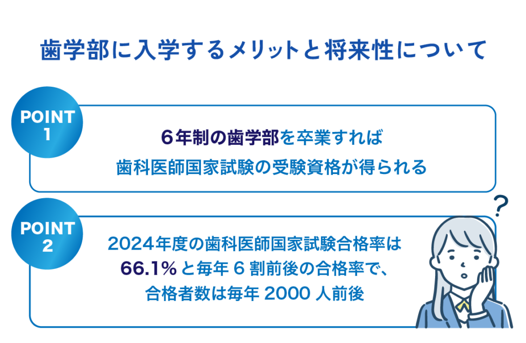 歯学部に入学するメリットと将来性について