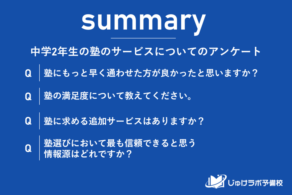 現在通塾している中学2年生保護者の56％が早期通塾を推奨！塾選びの情報源と塾に求めるニーズも明らかに。