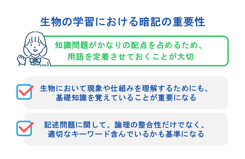 生物の学習における暗記の重要性