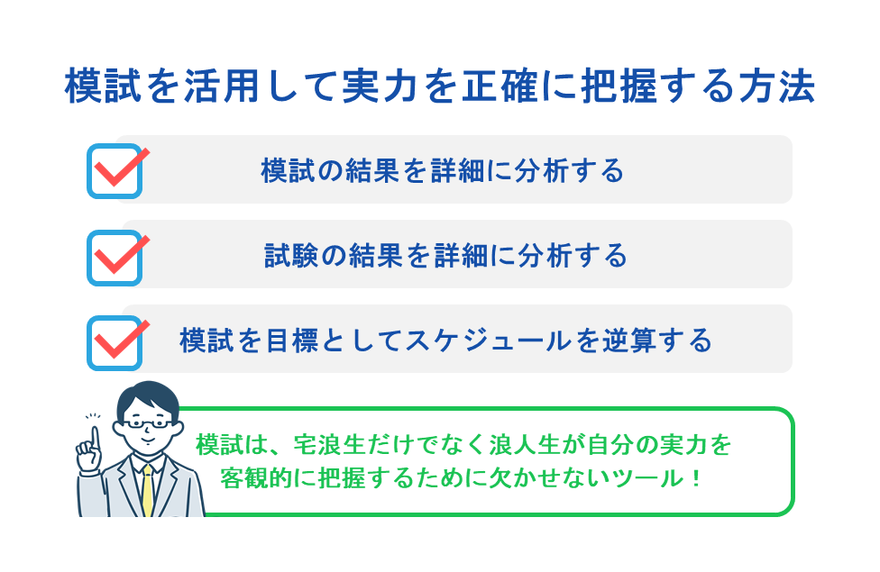 模試を活用して実力を正確に把握する方法