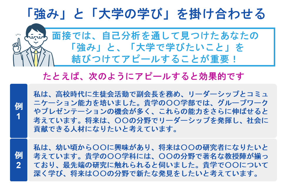 「強み」と「大学の学び」を掛け合わせる