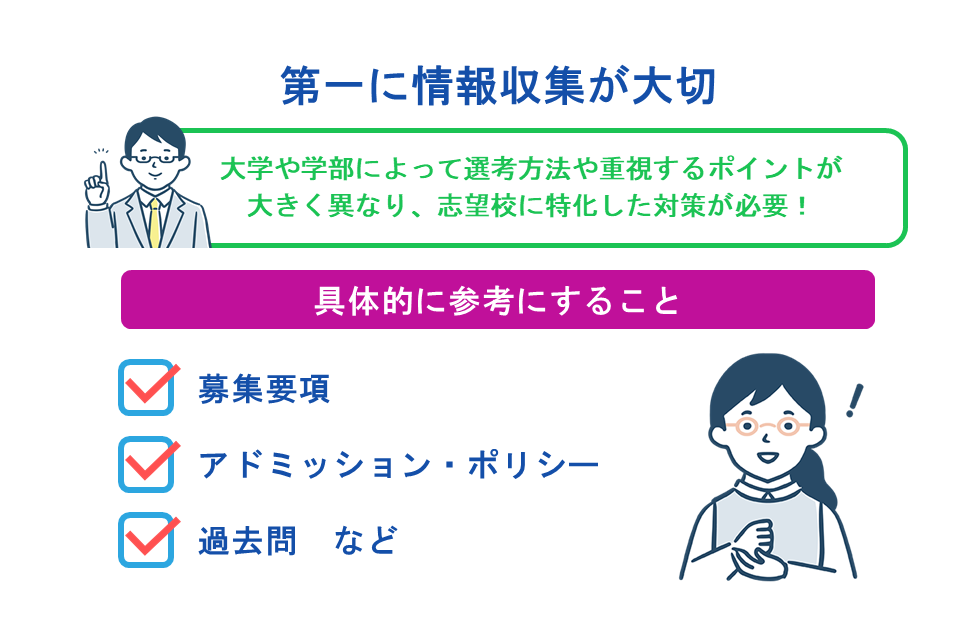 第一に情報収集が大切