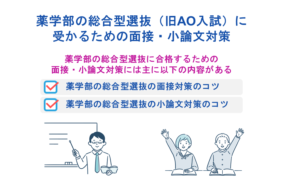 薬学部の総合型選抜(旧AO入試)に受かるための面接・小論文対策