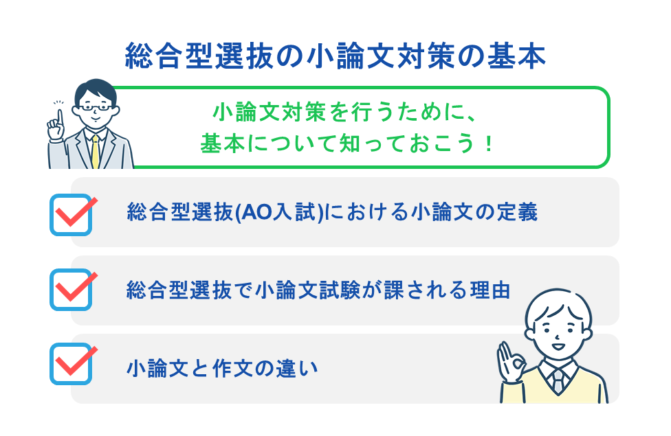 総合型選抜の小論文対策の基本