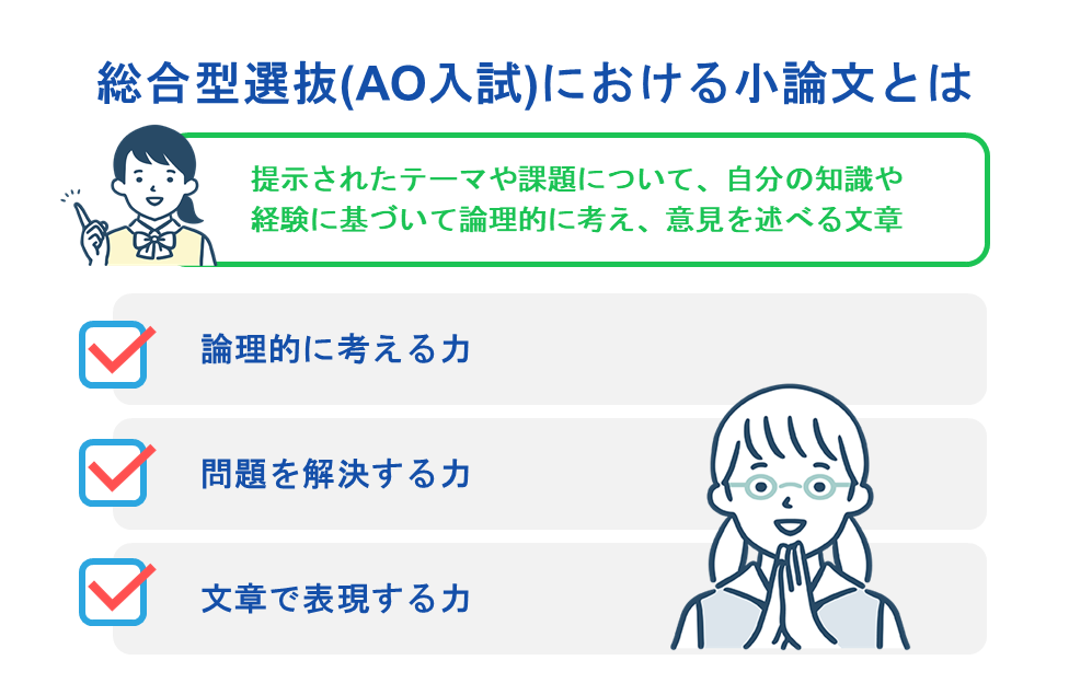 総合型選抜(AO入試)における小論文とは