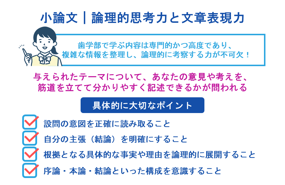 小論文|論理的思考力と文章表現力