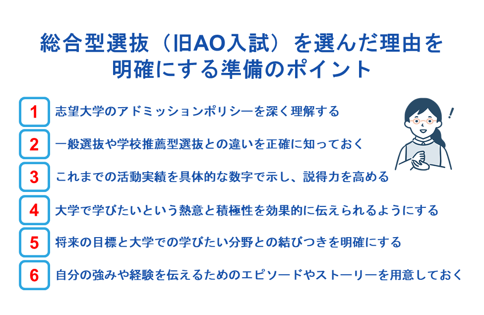 総合型選抜(旧AO入試)を選んだ理由を明確にする準備のポイント