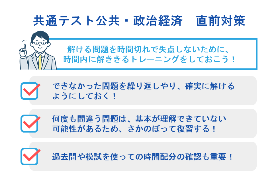 共通テスト公共・政治経済　直前対策