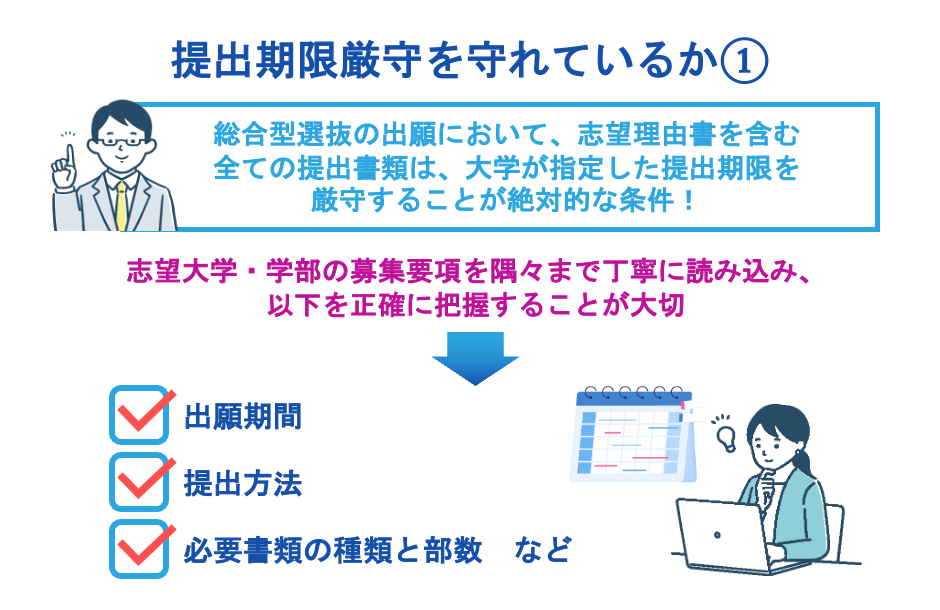 提出期限厳守を守れているか