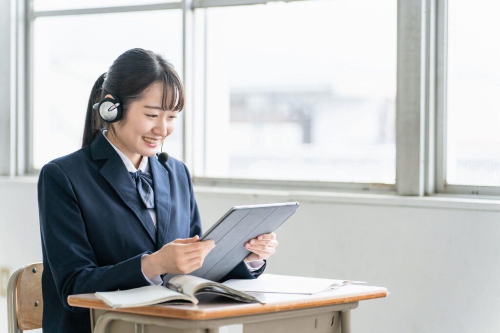 オンライン学習している学生③