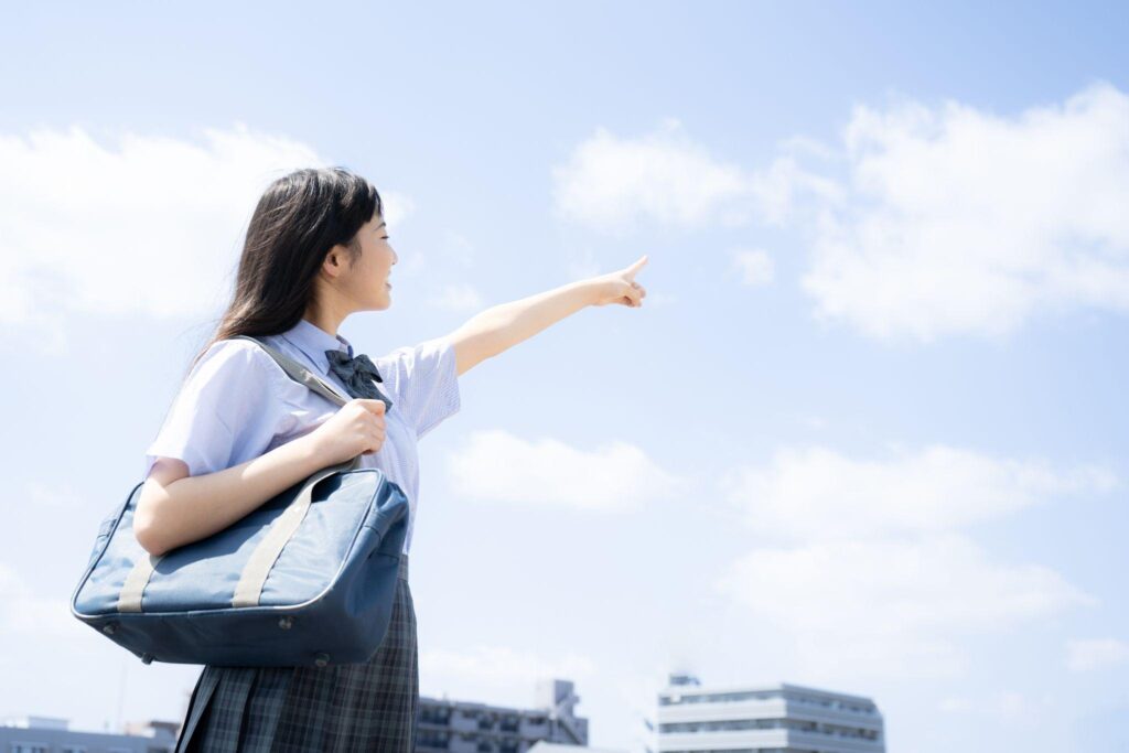 合格を目指しやる気に満ちている学生