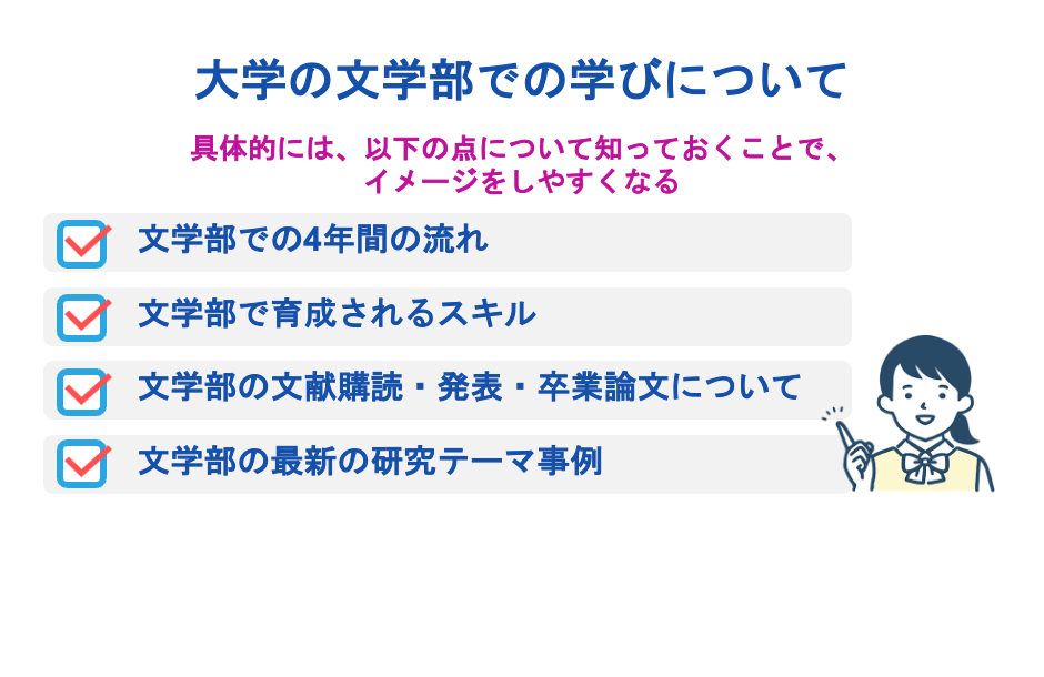 大学の文学部での学びについて