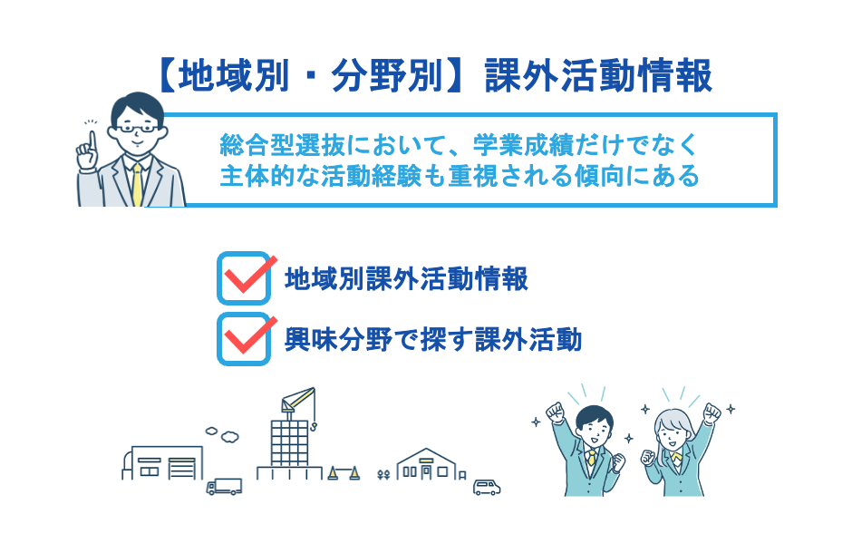 【地域別・分野別】課外活動情報