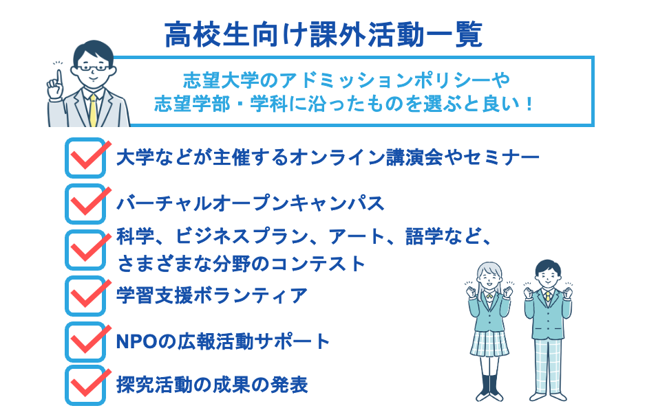 高校生向け課外活動一覧