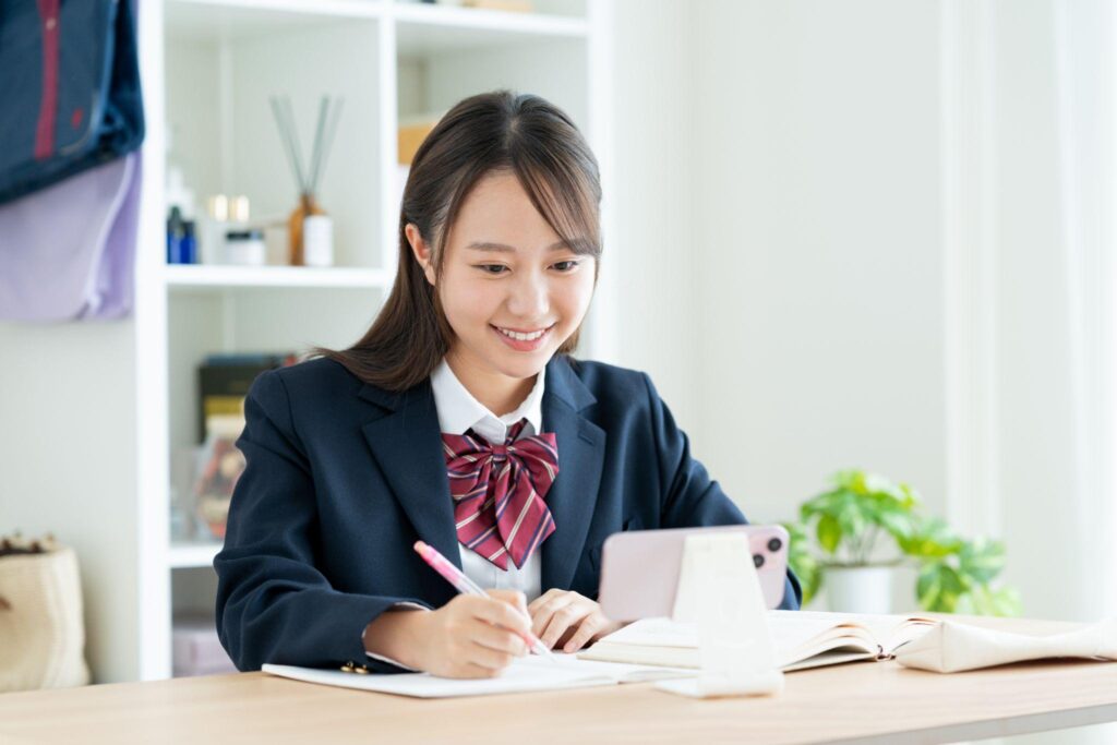 医学部受験勉強している高校生