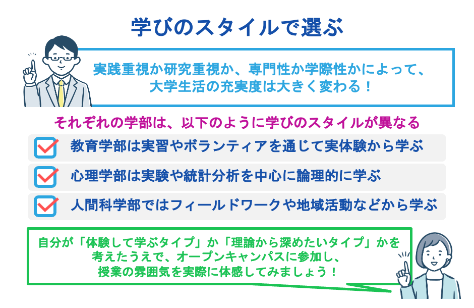 学びのスタイルで選ぶ