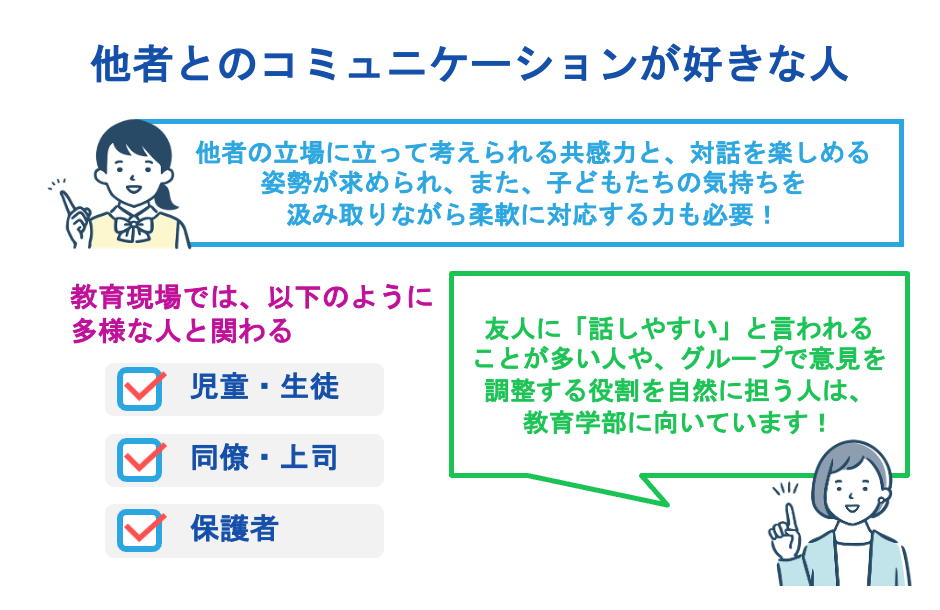 他者とのコミュニケーションが好きな人
