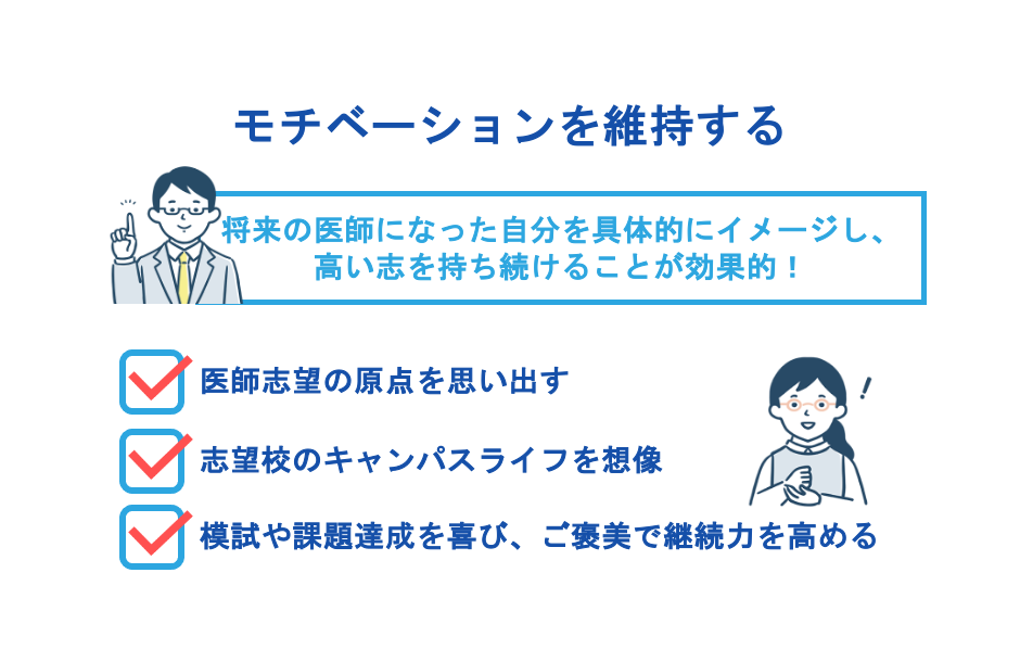 医学部受験勉強のモチベーションを維持する