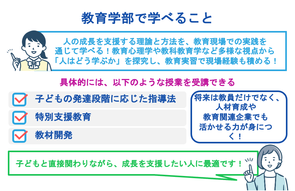 教育学部で学べること