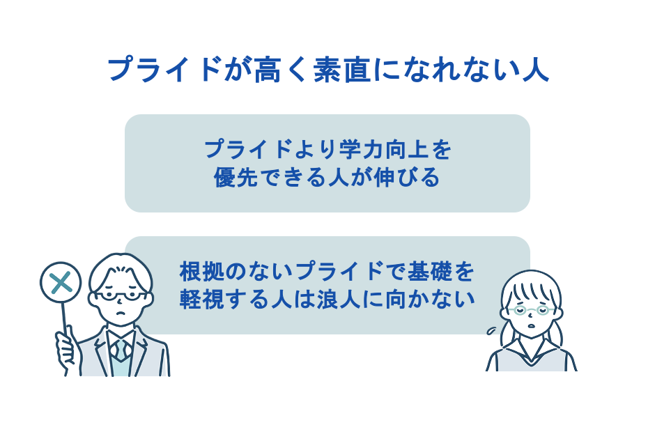 プライドが高く素直になれない人