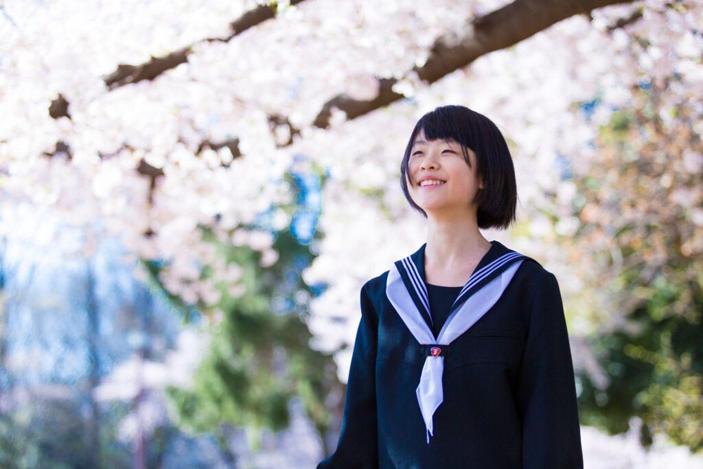 入学式を迎えた学生