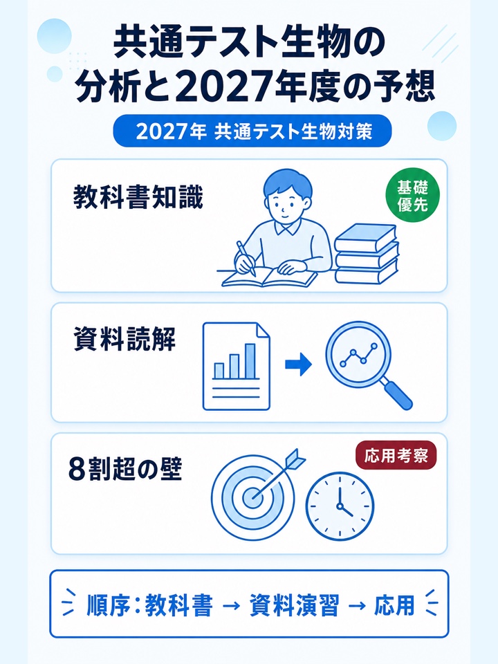 共通テスト生物の分析と2027年度の予想