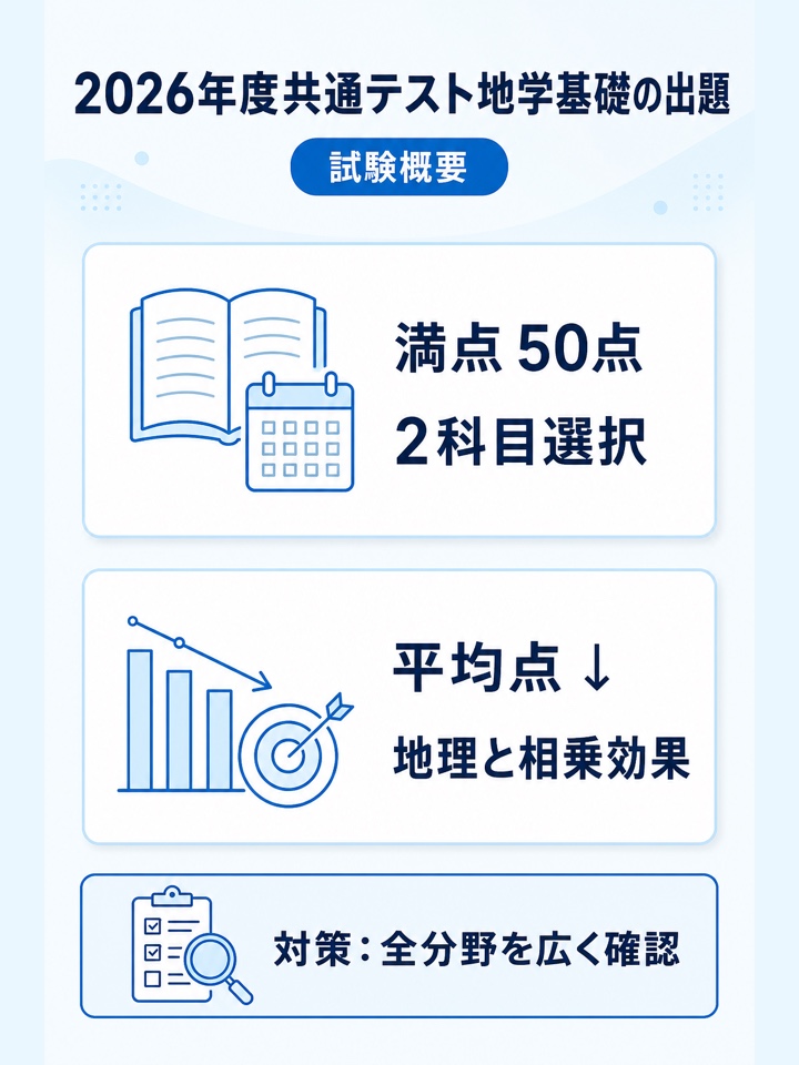 2026年度共通テスト地学基礎の出題