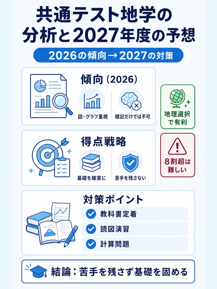 共通テスト地学の分析と2027年度の予想