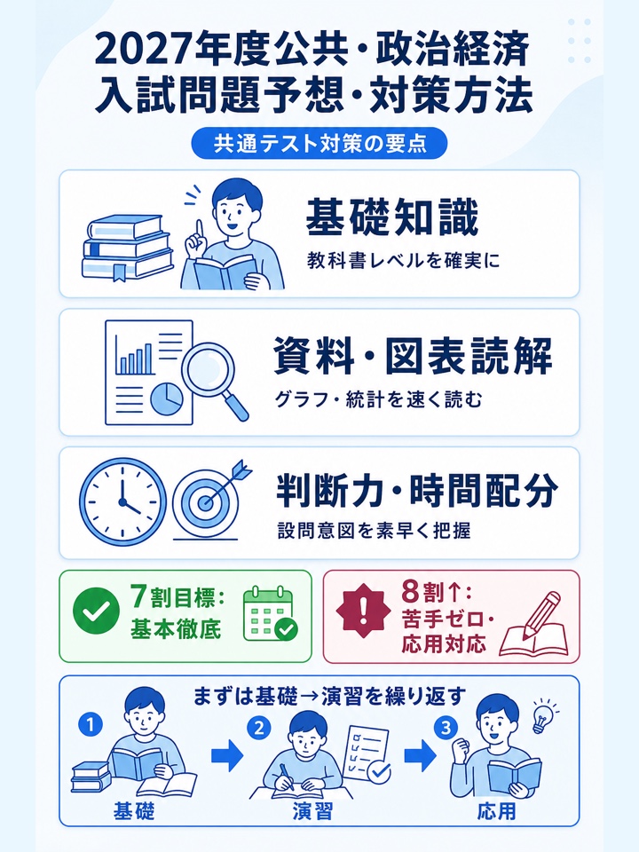 2027年度公共・政治経済入試問題予想・対策方法