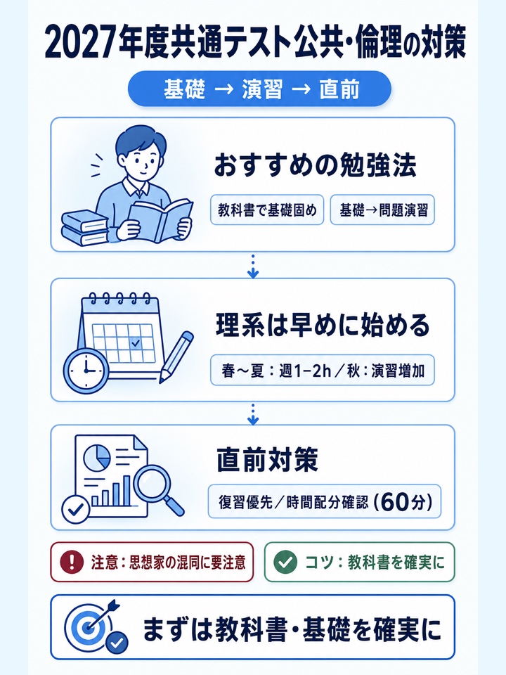 2027年度共通テスト公共・倫理の対策