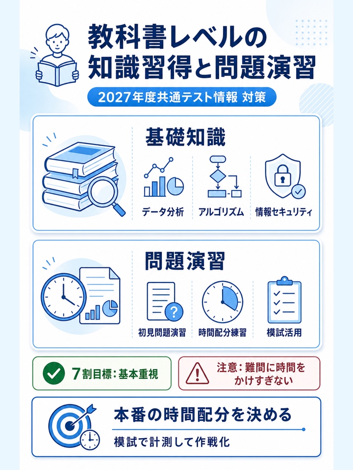 教科書レベルの知識習得と問題演習
