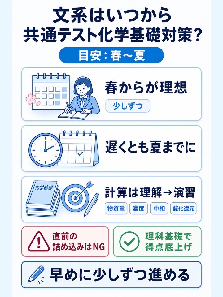 文系の受験生はいつから共通テスト対策に取り組むべき？