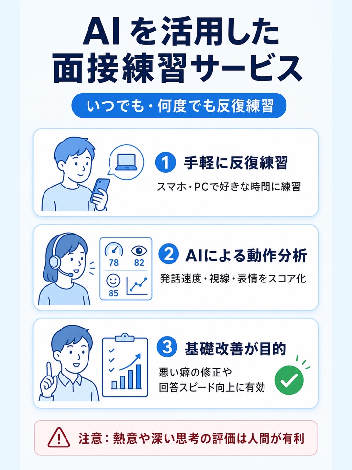 AIを活用した面接練習サービス