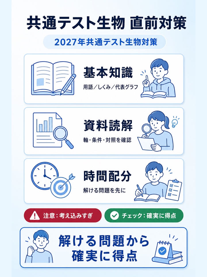 共通テスト生物 直前対策