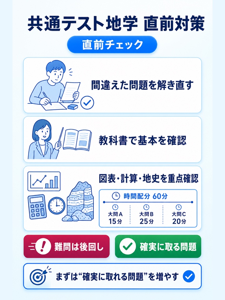 共通テスト地学　直前対策