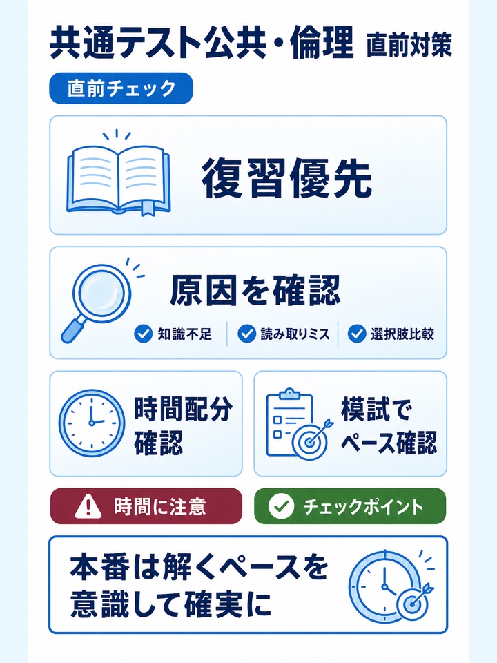 共通テスト公共・倫理 直前対策