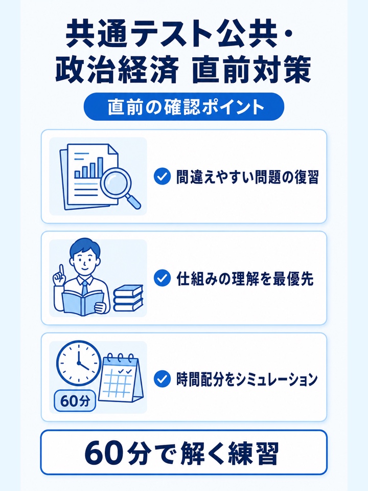 共通テスト公共・政治経済　直前対策