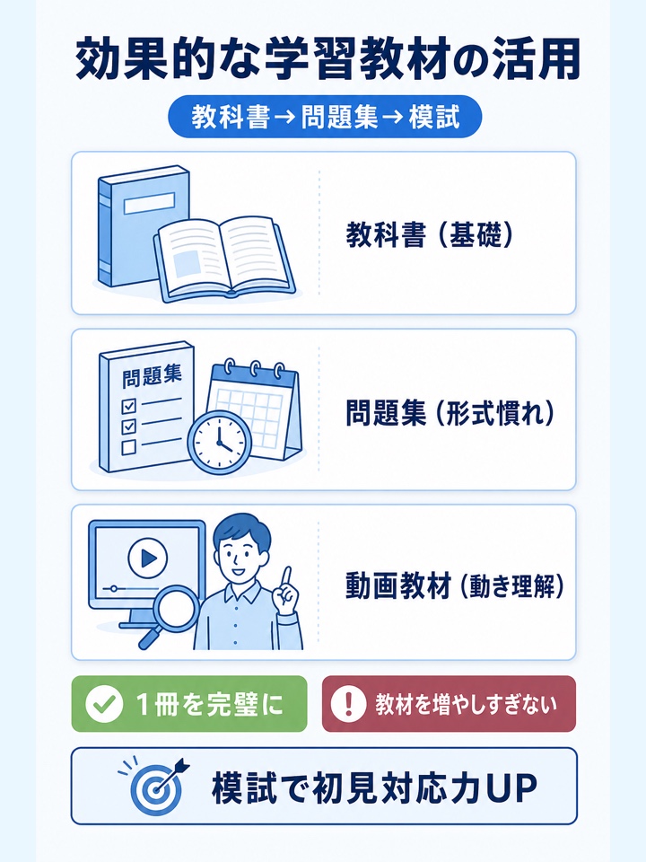 効果的な学習教材の活用