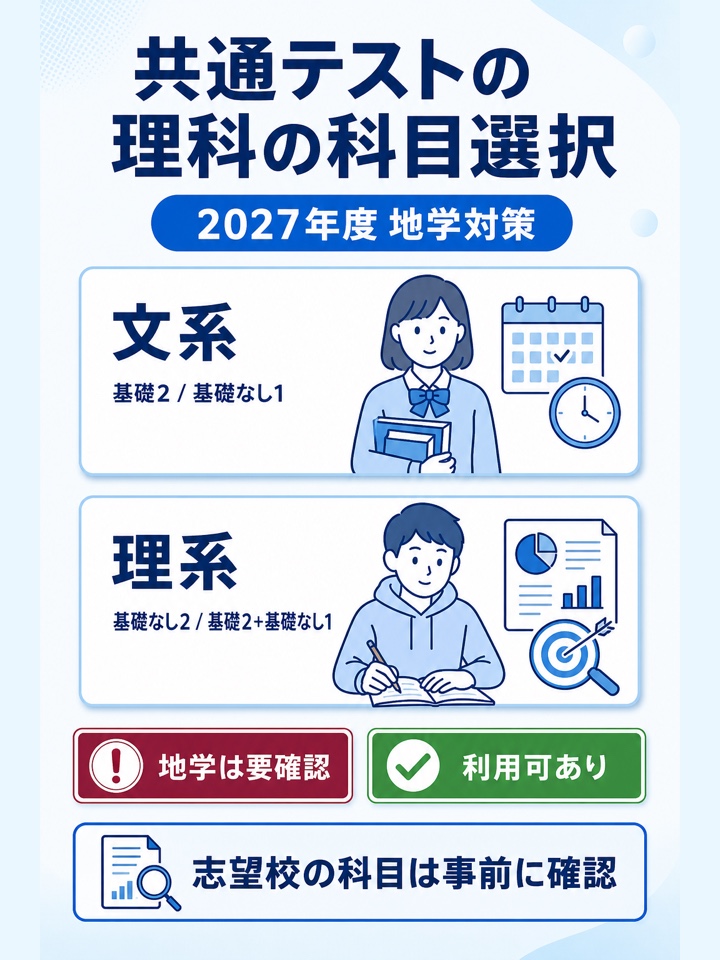共通テストの理科の科目選択