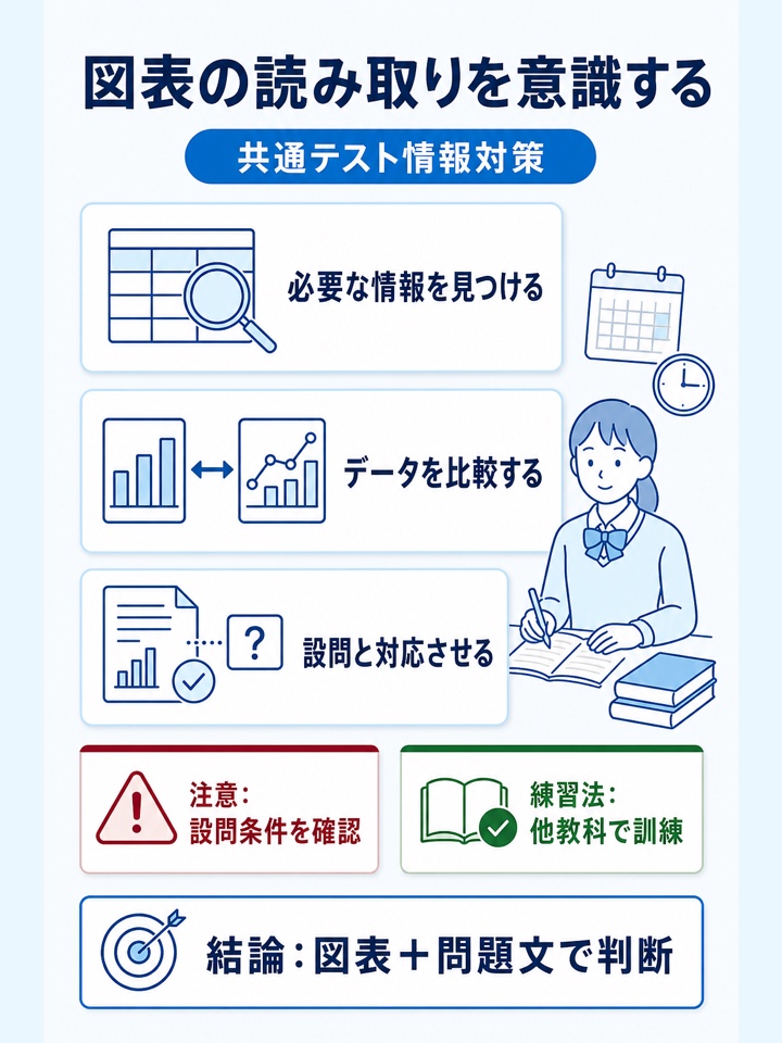 図表の読み取りを意識する