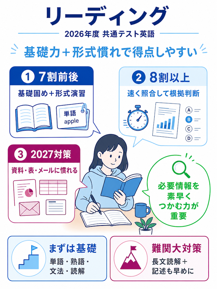2026年度の共通テスト英語リーディング