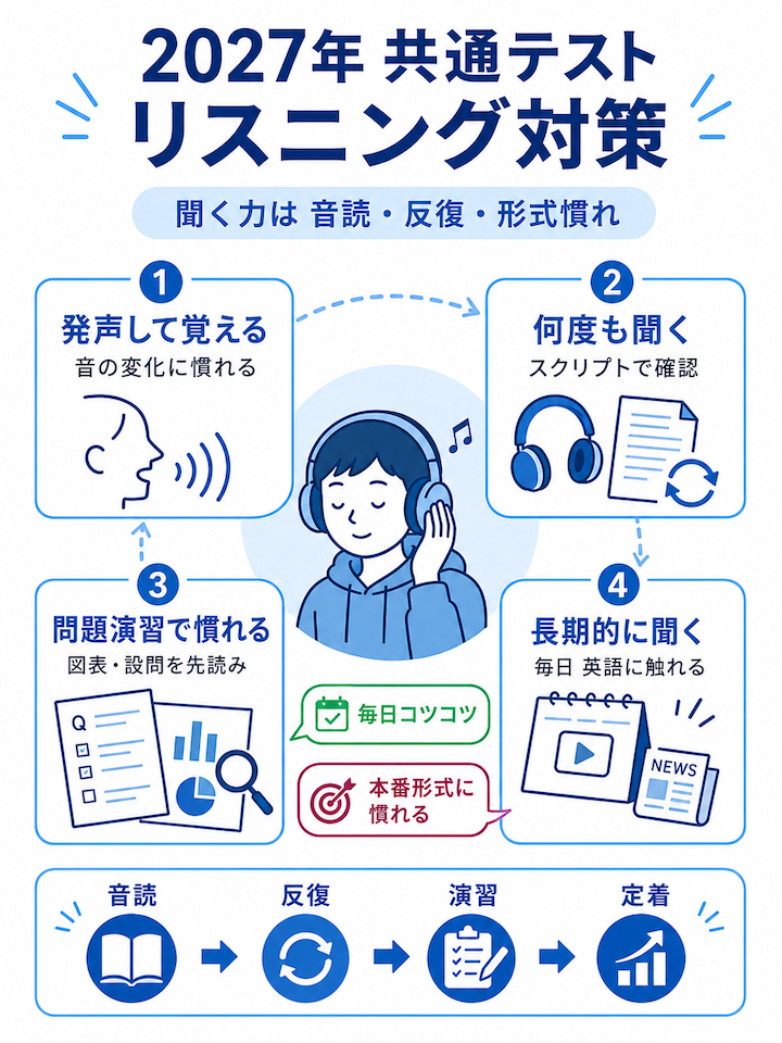 2027年度 共通テスト英語リスニング対策
