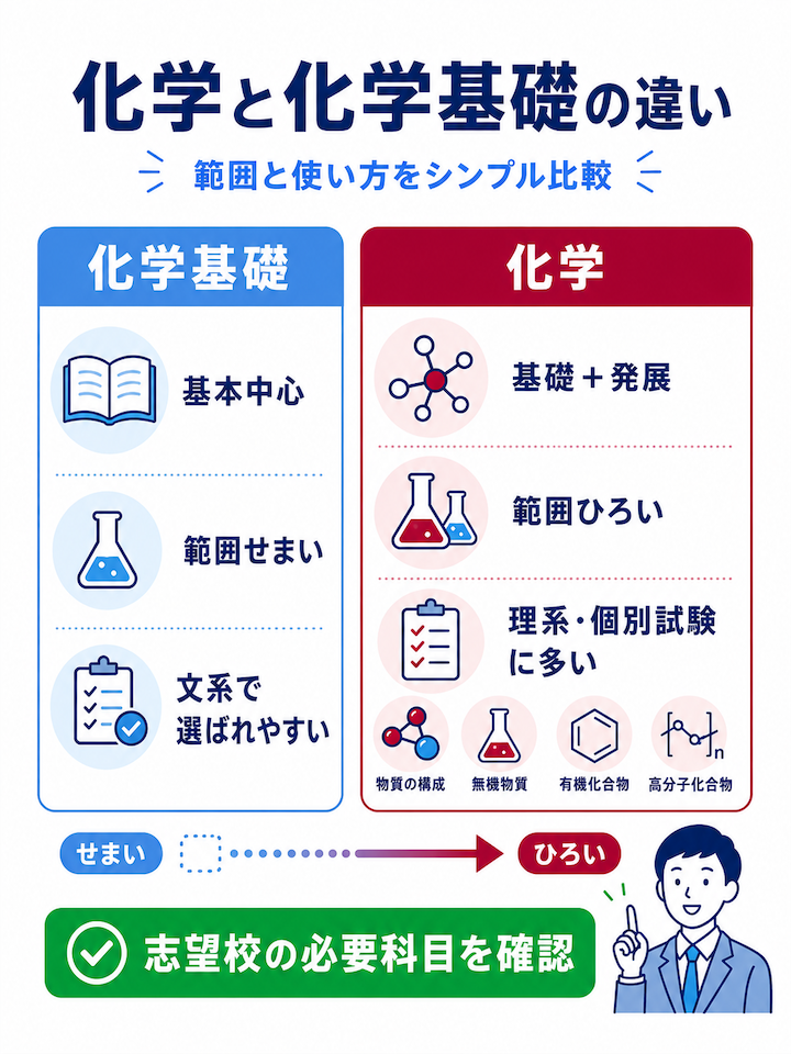 化学と化学基礎の違い