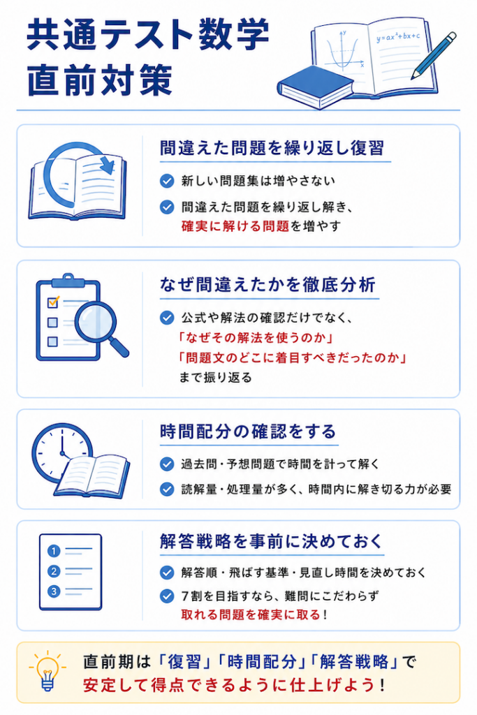 共通テスト数学 直前対策