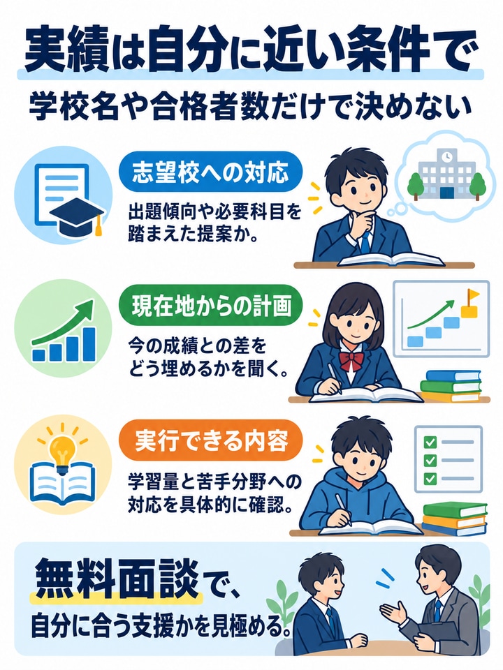 志望校対策の実績を確認する