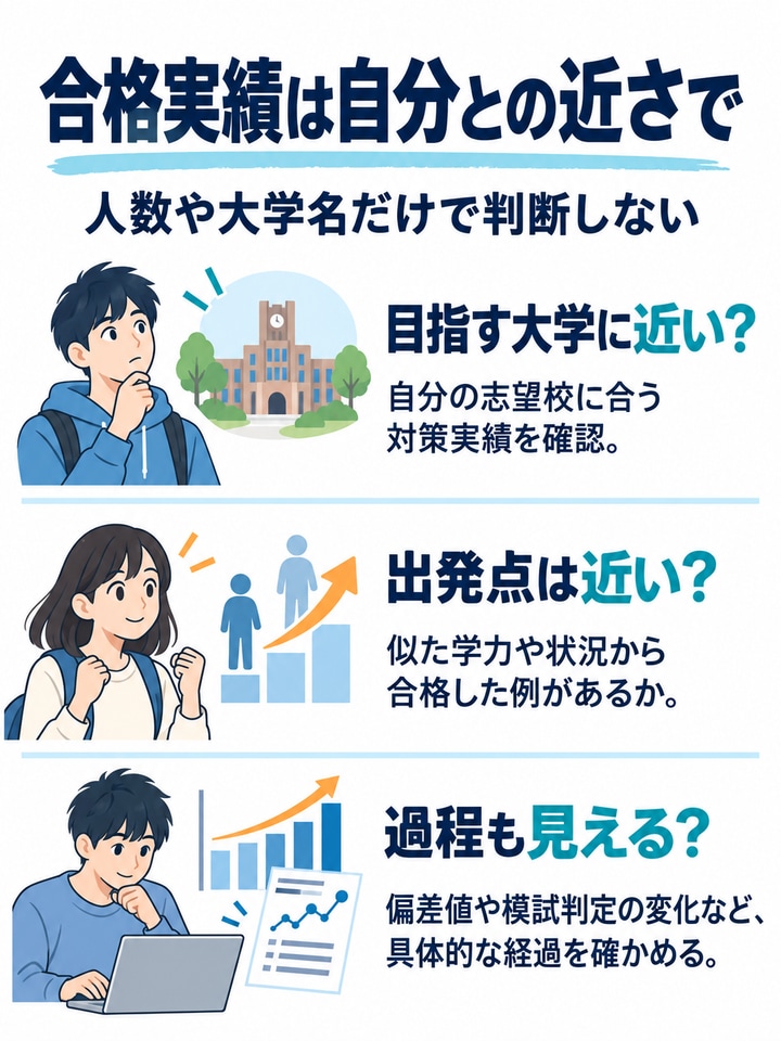 合格実績で選ぶ